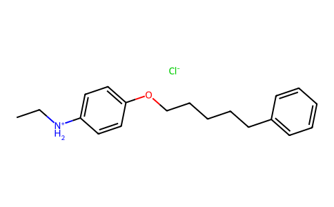 Aniline, N-ethyl-p-(5-phenylpentyloxy)-, hydrochloride 102320-71-8